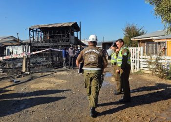 Incendio destruye cuatro viviendas y deja dos personas lesionadas en Coelemu